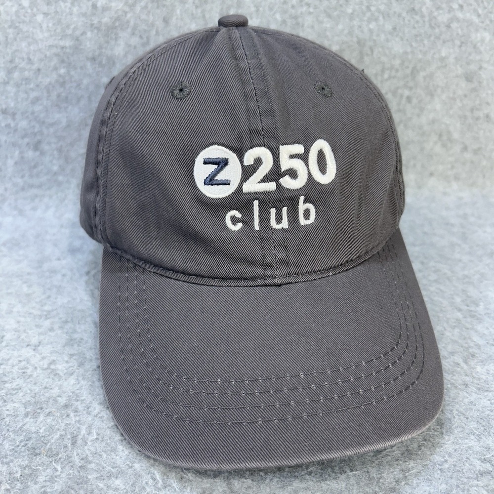 Z250 Club Hat Gray Adjustable Strapback Dad Cap Embroidered Outdoor Cap